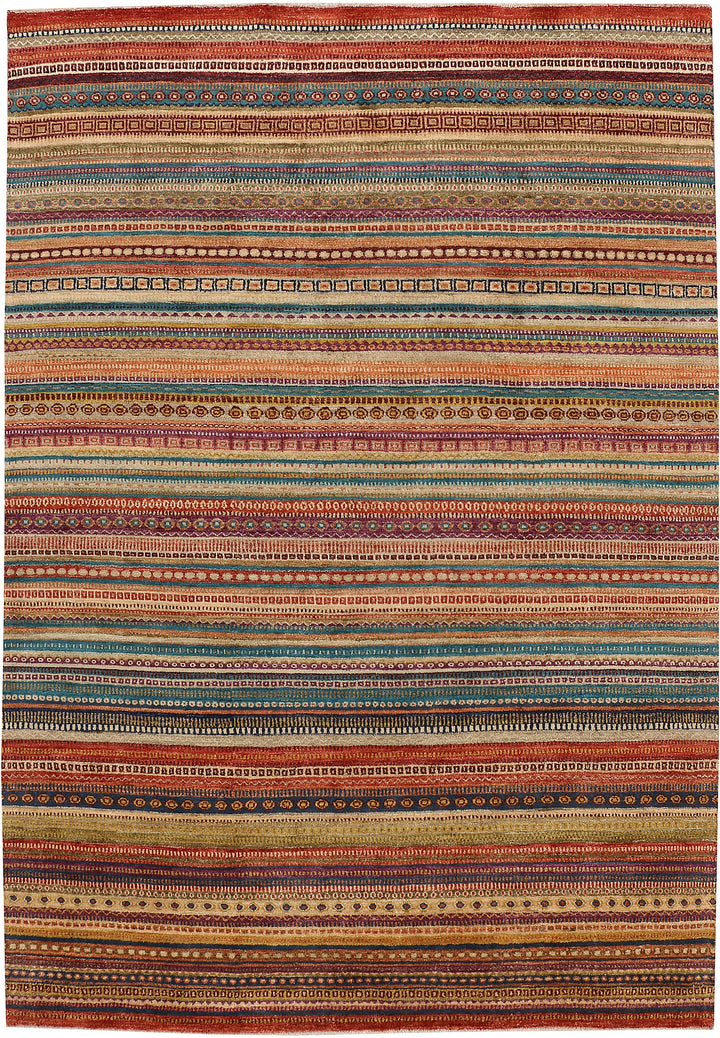 Multi Colored Gabbeh 6' 8 x 9' 6 - No. 48298 - ALRUG Rug Store