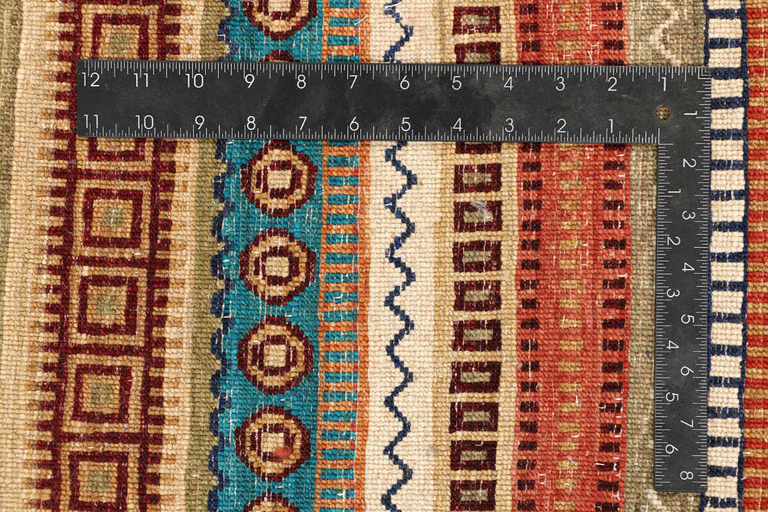 Multi Colored Gabbeh 6'  7" x 10'  4" - No. QA59733