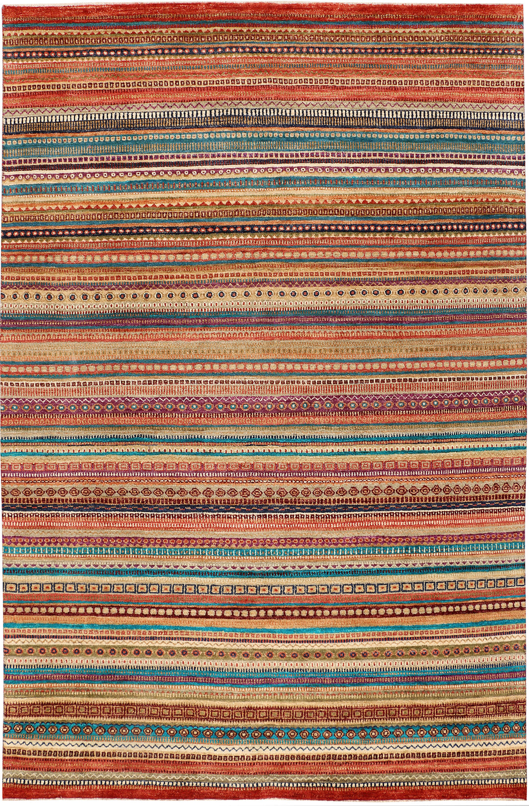 Multi Colored Gabbeh 6' 7 x 10' 4 - No. 48299 - ALRUG Rug Store