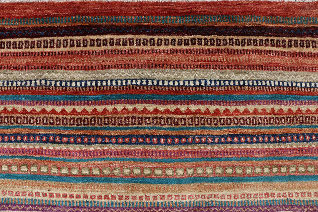Multi Colored Gabbeh 8'  2" x 11'  6" - No. QA21385