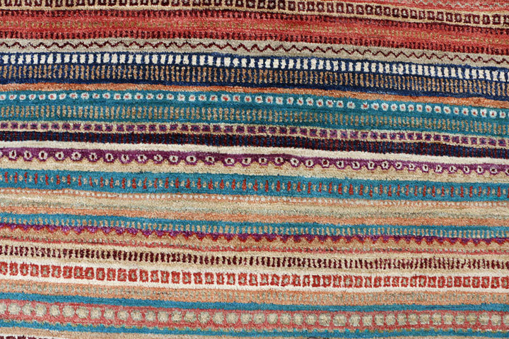 Multi Colored Gabbeh 8'  2" x 11'  6" - No. QA21385