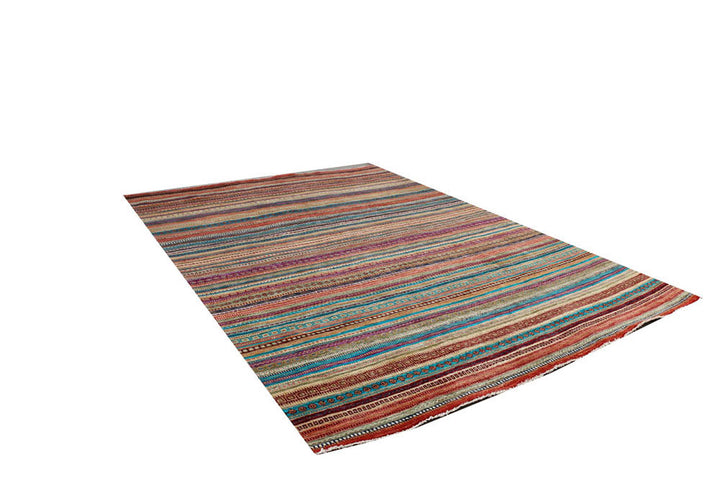 Multi Colored Gabbeh 8'  2" x 11'  6" - No. QA21385