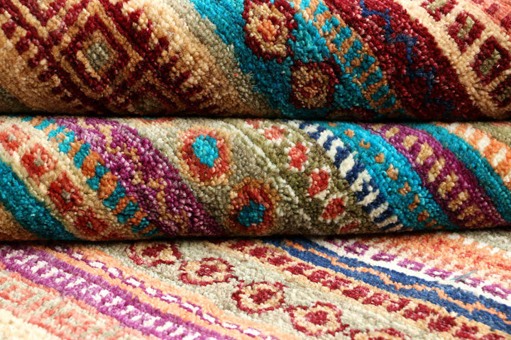 Multi Colored Gabbeh 9'  10" x 13'  11" - No. QA66646