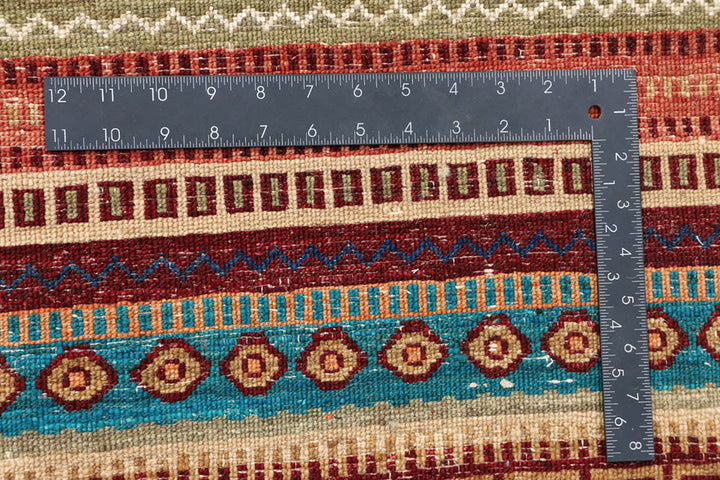 Multi Colored Gabbeh 9'  10" x 13'  11" - No. QA66646