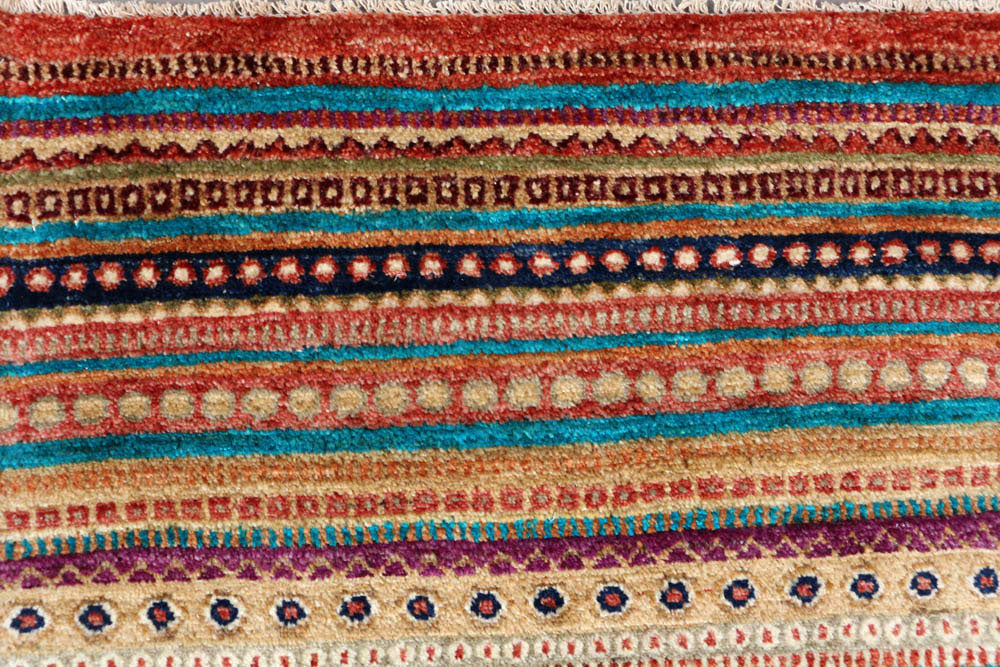 Multi Colored Gabbeh 6' 6 x 10' 3 - No. 48303 - ALRUG Rug Store