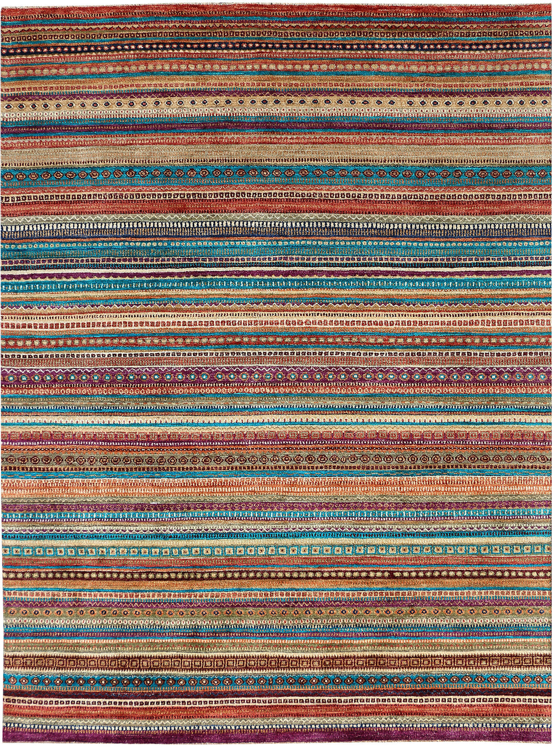 Multi Colored Gabbeh 6' 6 x 10' 3 - No. 48303 - ALRUG Rug Store