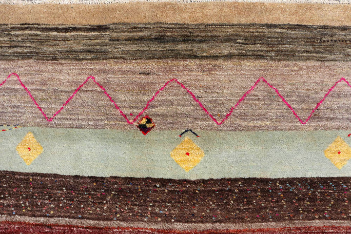 Multi Colored Gabbeh 6' 3 x 9' 5 - No. 48304 - ALRUG Rug Store