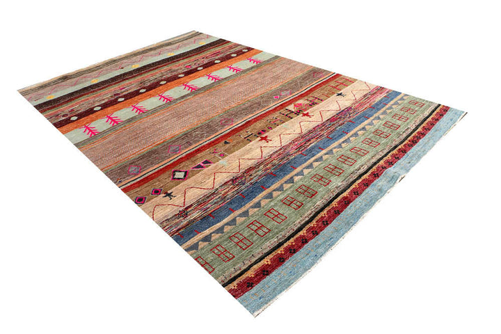 Multi Colored Gabbeh 6' 3 x 9' 5 - No. 48304 - ALRUG Rug Store