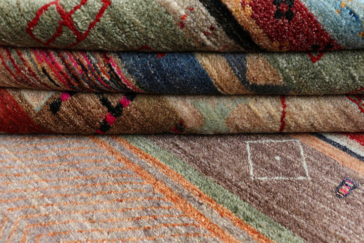 Multi Colored Gabbeh 6' 3 x 9' 5 - No. 48304 - ALRUG Rug Store