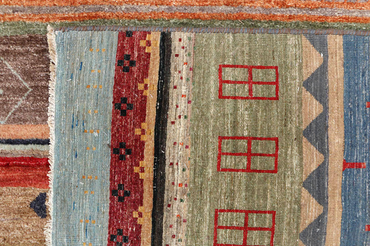 Multi Colored Gabbeh 6' 3 x 9' 5 - No. 48304 - ALRUG Rug Store