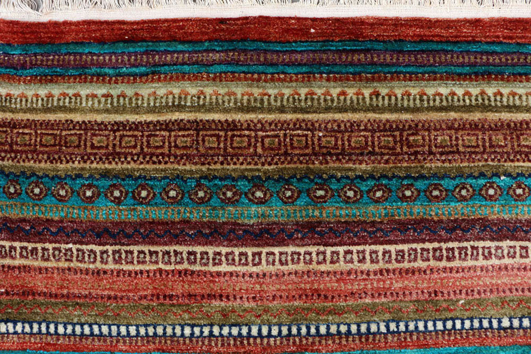 Multi Colored Gabbeh 8'  1" x 11'  7" - No. QA18182