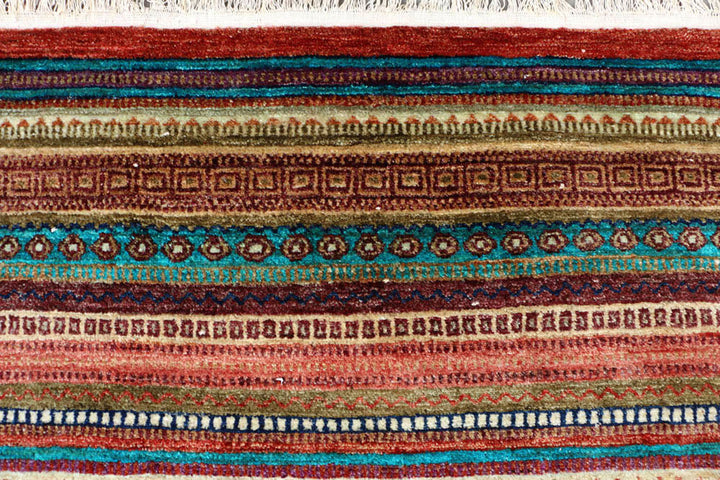 Multi Colored Gabbeh 8'  1" x 11'  7" - No. QA18182