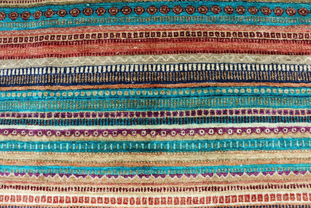 Multi Colored Gabbeh 8'  1" x 11'  7" - No. QA18182