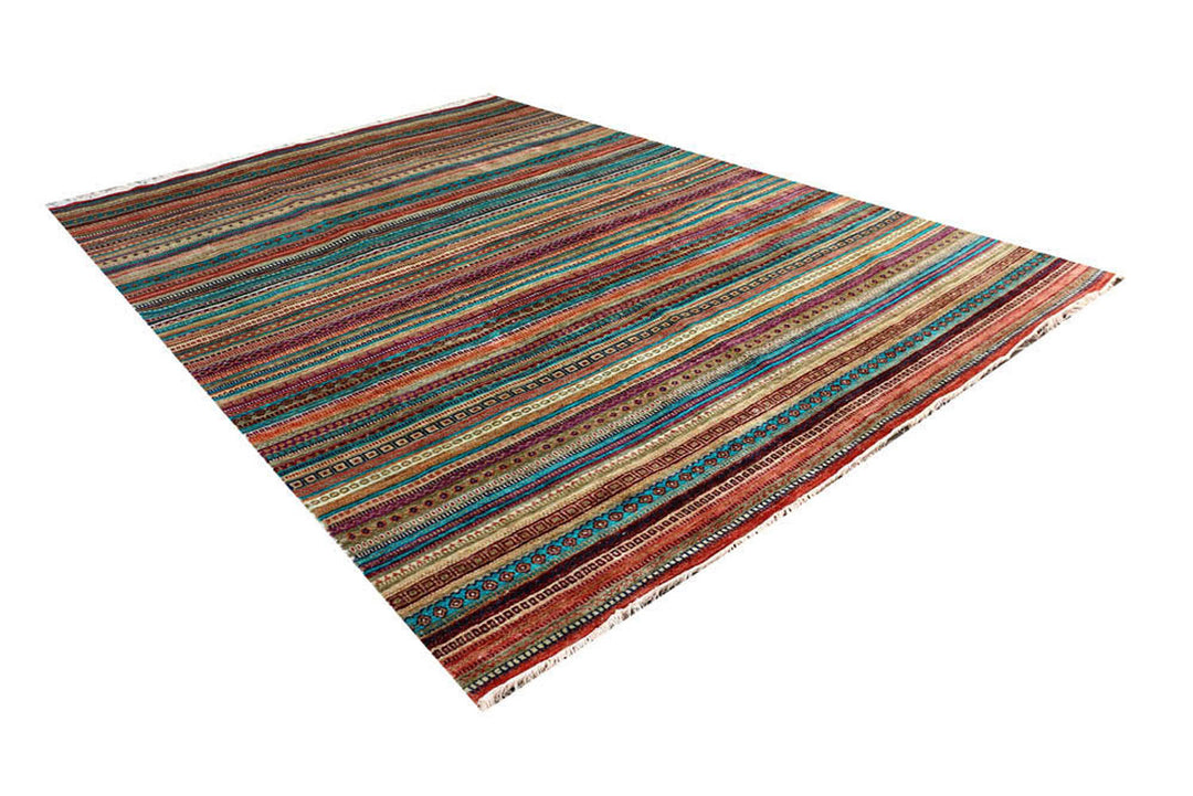 Multi Colored Gabbeh 8'  1" x 11'  7" - No. QA18182