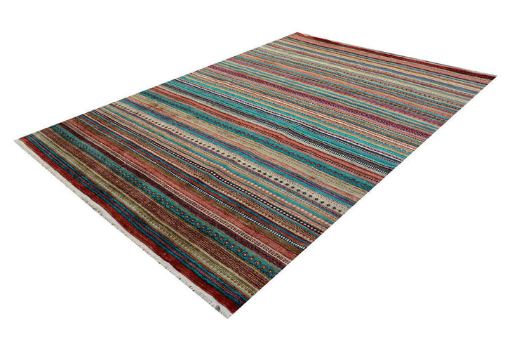 Multi Colored Gabbeh 8'  1" x 11'  7" - No. QA18182