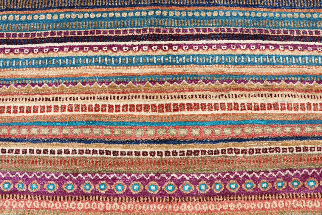 Multi Colored Gabbeh 6'  7" x 10'  1" - No. QA16851