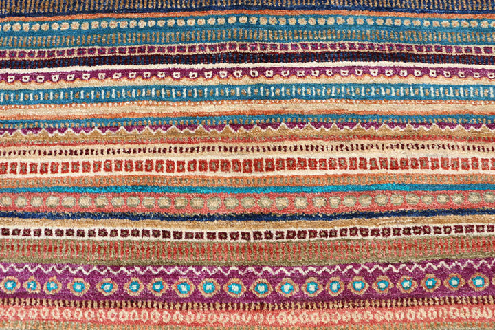 Multi Colored Gabbeh 6'  7" x 10'  1" - No. QA16851