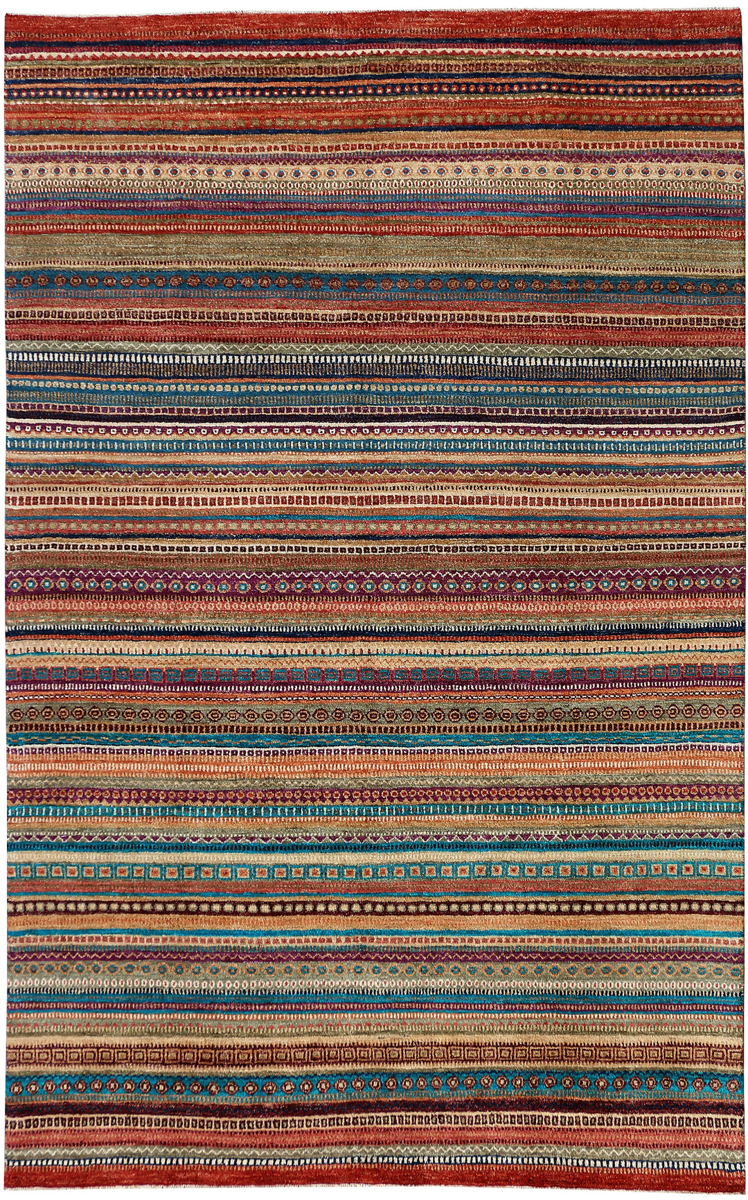 Multi Colored Gabbeh 6' 7 x 10' 1 - No. 48309 - ALRUG Rug Store