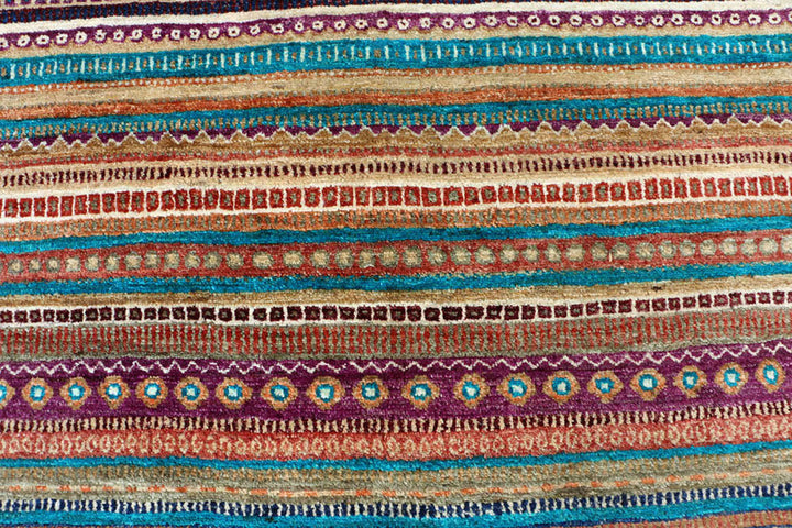 Multi Colored Gabbeh 6'  6" x 10'  6" - No. QA65457