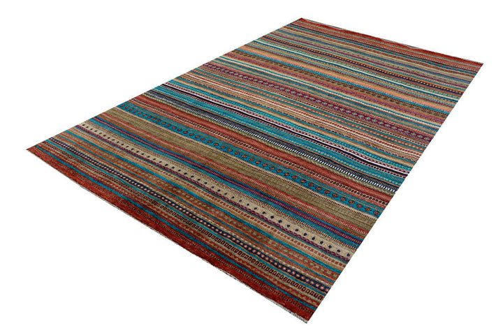 Multi Colored Gabbeh 6' 6 x 10' 6 - No. 48311 - ALRUG Rug Store