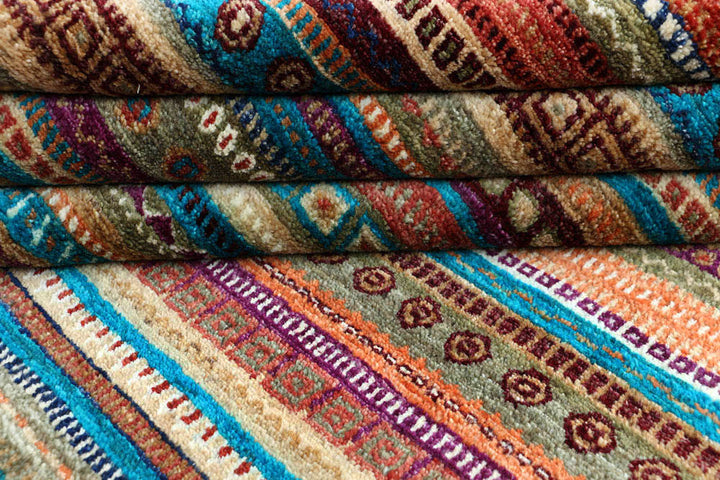 Multi Colored Gabbeh 6' 6 x 10' 6 - No. 48311 - ALRUG Rug Store