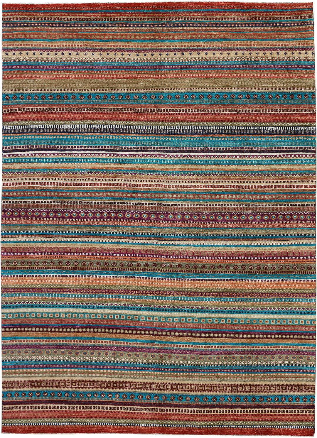 Multi Colored Gabbeh 6' 6 x 10' 6 - No. 48311 - ALRUG Rug Store