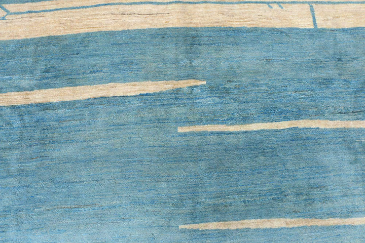 Cadet Blue Gabbeh 8' 1 x 10' 1 - No. 48312 - ALRUG Rug Store