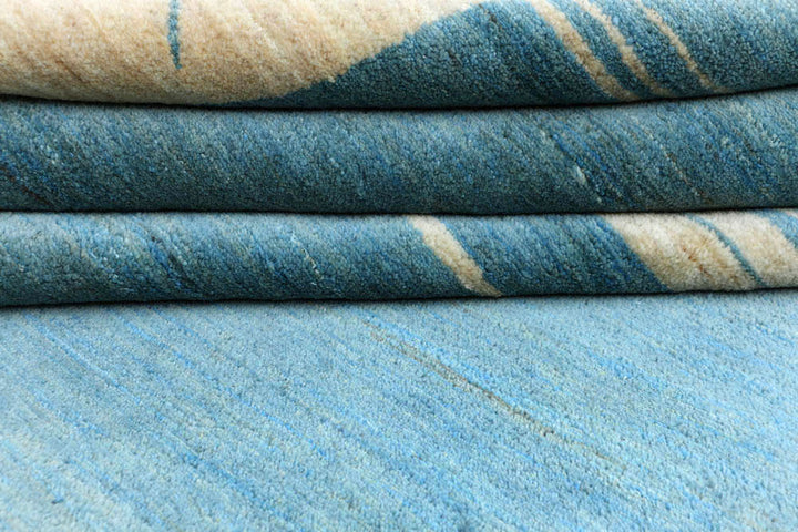 Cadet Blue Gabbeh 8' 1 x 10' 1 - No. 48312 - ALRUG Rug Store