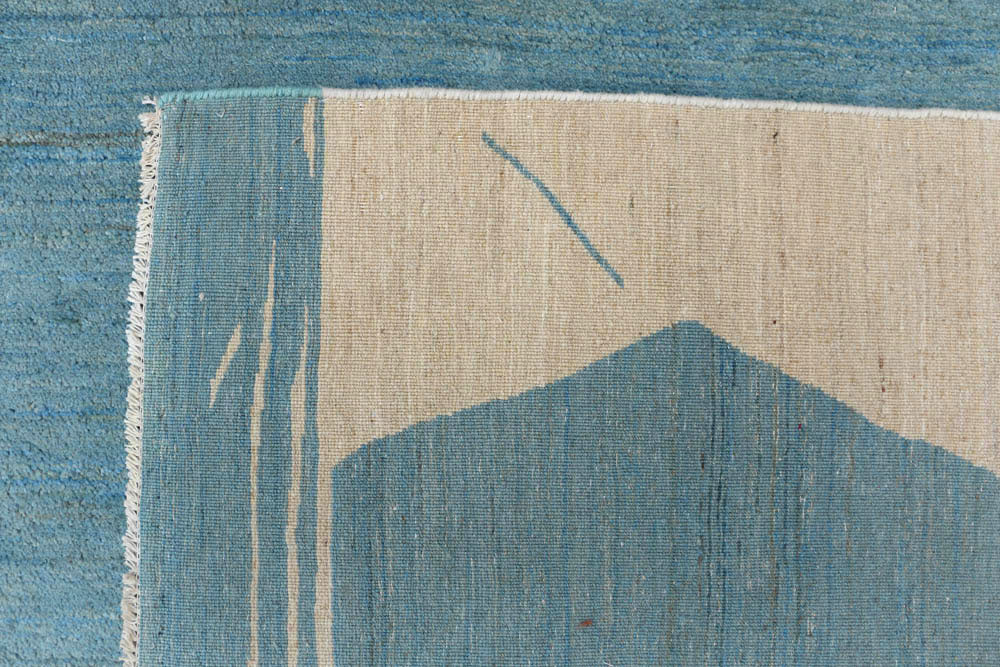 Cadet Blue Gabbeh 8' 1 x 10' 1 - No. 48312 - ALRUG Rug Store