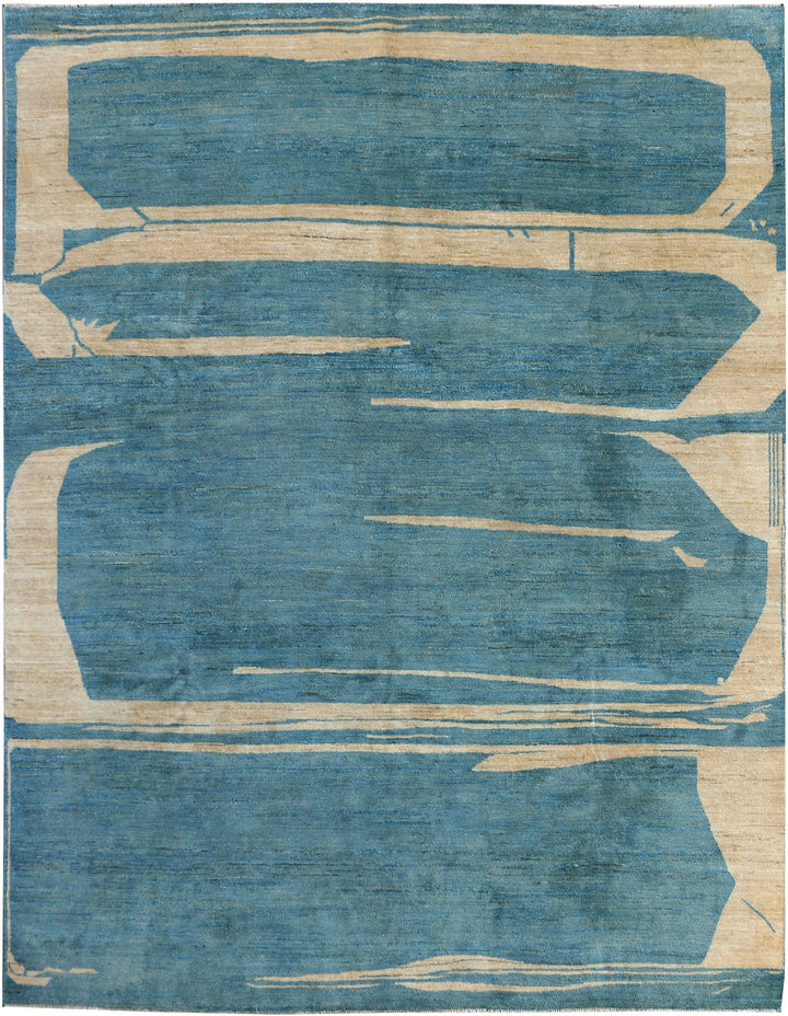 Cadet Blue Gabbeh 8' 1 x 10' 1 - No. 48312 - ALRUG Rug Store