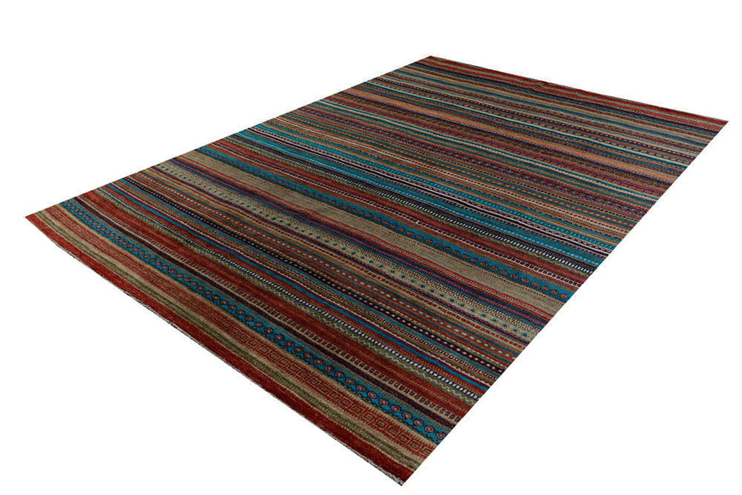 Multi Colored Gabbeh 8'  1" x 11'  6" - No. QA71231