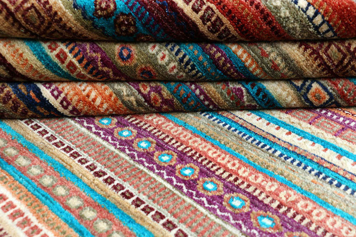 Multi Colored Gabbeh 8'  1" x 11'  6" - No. QA71231