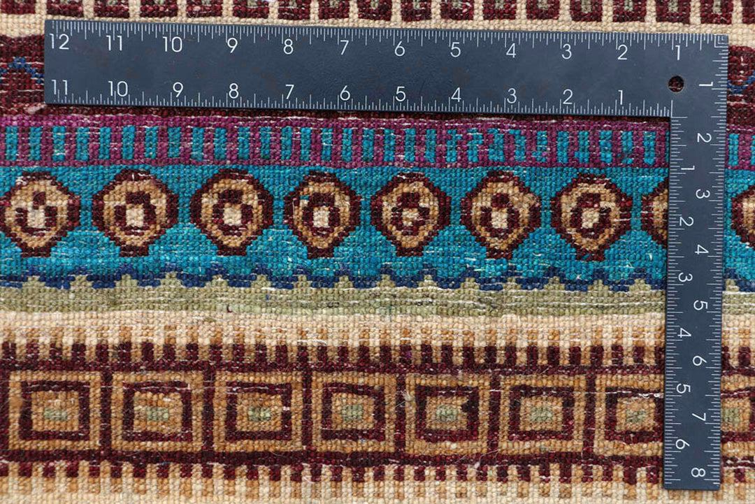 Multi Colored Gabbeh 8'  1" x 11'  6" - No. QA71231