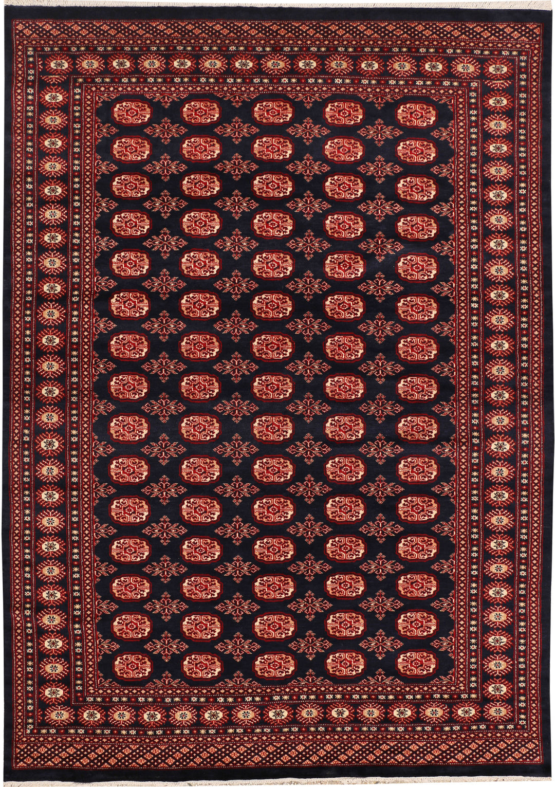 Midnight Blue Bokhara 6' 7 x 9' 4 - No. 48315 - ALRUG Rug Store
