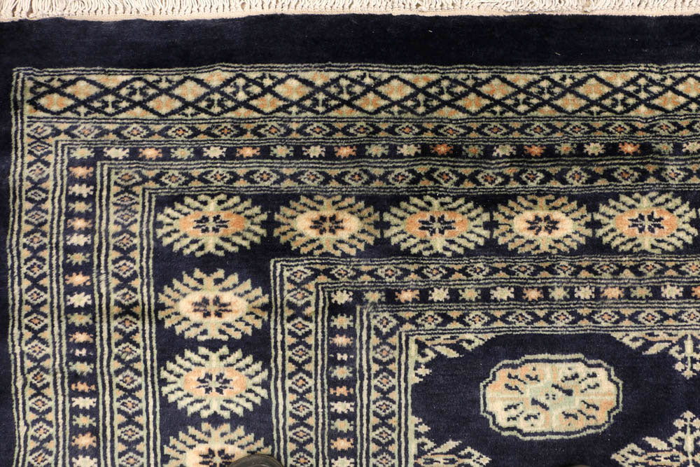 Midnight Blue Bokhara 7' 1 x 10' 6 - No. 48319 - ALRUG Rug Store