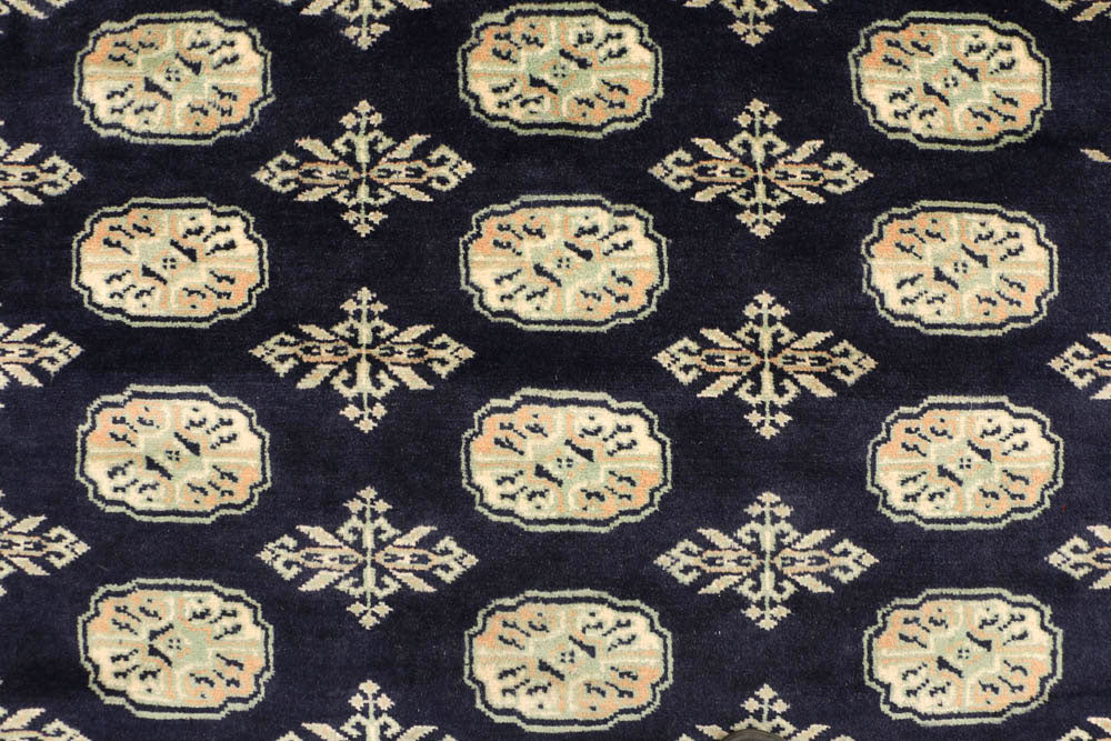 Midnight Blue Bokhara 7' 1 x 10' 6 - No. 48319 - ALRUG Rug Store