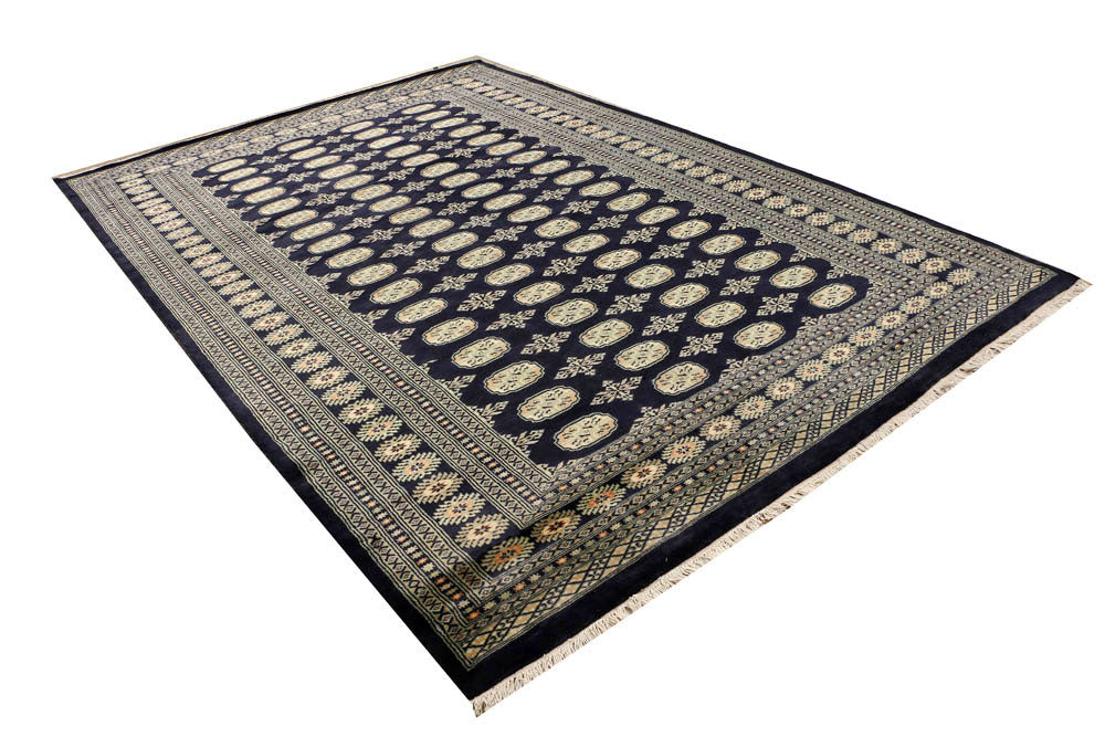 Midnight Blue Bokhara 7' 1 x 10' 6 - No. 48319 - ALRUG Rug Store