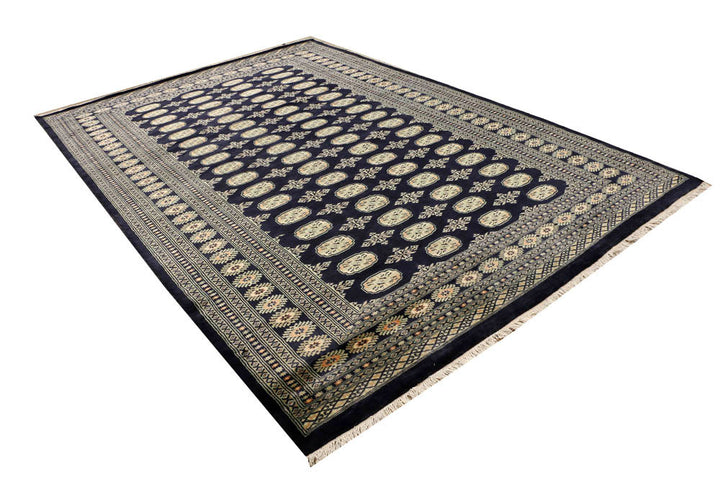 Midnight Blue Bokhara 7' 1 x 10' 6 - No. 48319 - ALRUG Rug Store