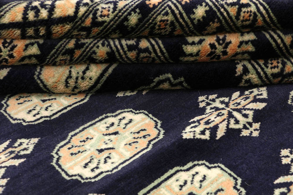 Midnight Blue Bokhara 7' 1 x 10' 6 - No. 48319 - ALRUG Rug Store