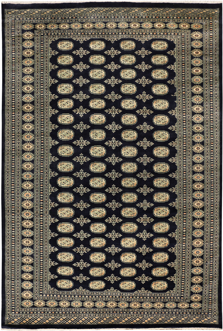 Midnight Blue Bokhara 7' 1 x 10' 6 - No. 48319 - ALRUG Rug Store