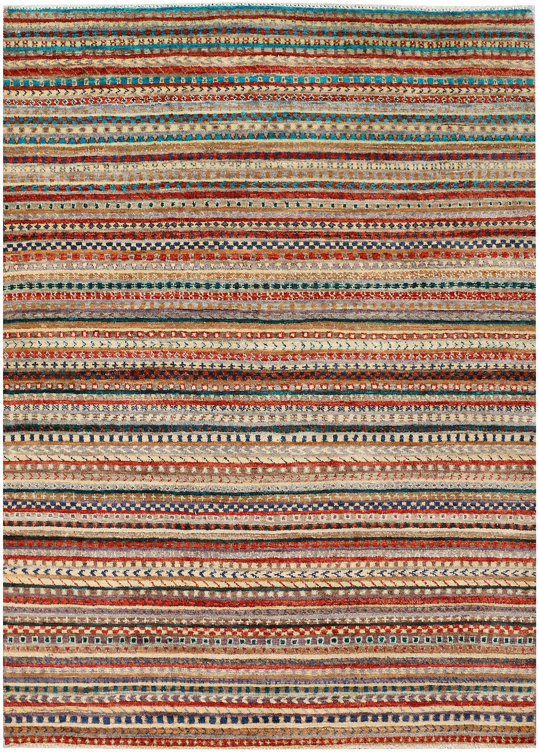 Multi Colored Gabbeh 5' 3 x 7' 1 - No. 48369 - ALRUG Rug Store