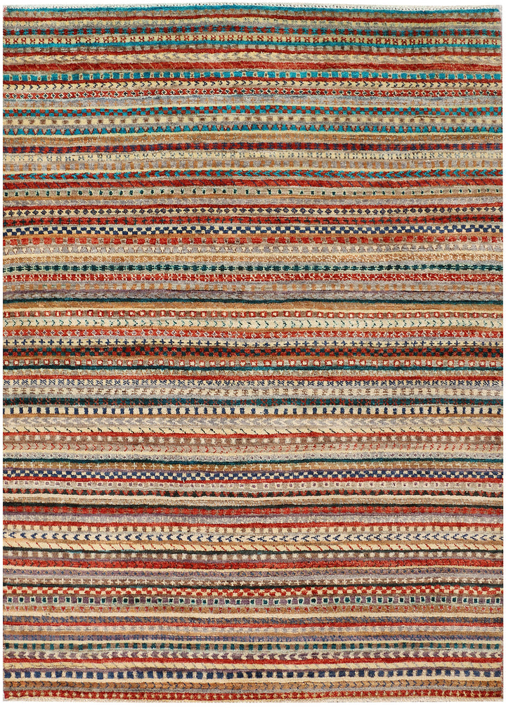 Multi Colored Gabbeh 5' 3 x 7' 1 - No. 48369 - ALRUG Rug Store