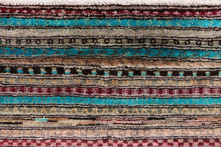 Multi Colored Gabbeh 5' 2 x 6' 8 - No. 48370 - ALRUG Rug Store