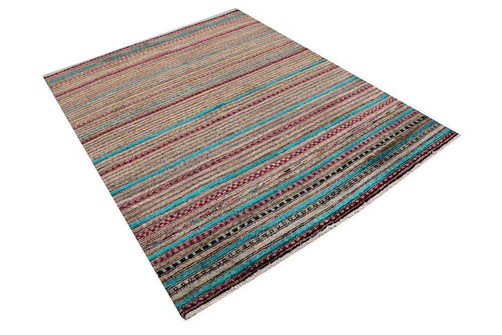 Multi Colored Gabbeh 5' 2 x 6' 8 - No. 48370 - ALRUG Rug Store