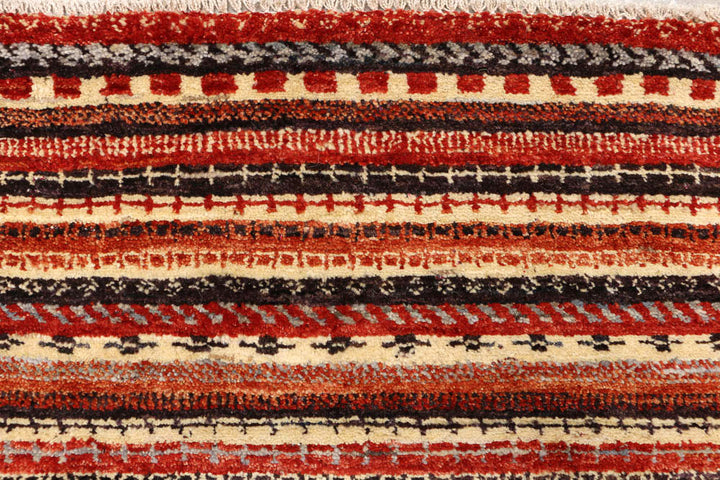 Multi Colored Gabbeh 5' 1 x 6' 9 - No. 48371 - ALRUG Rug Store