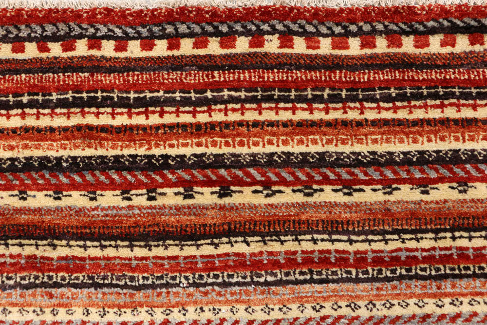 Multi Colored Gabbeh 5' 1 x 6' 9 - No. 48371 - ALRUG Rug Store