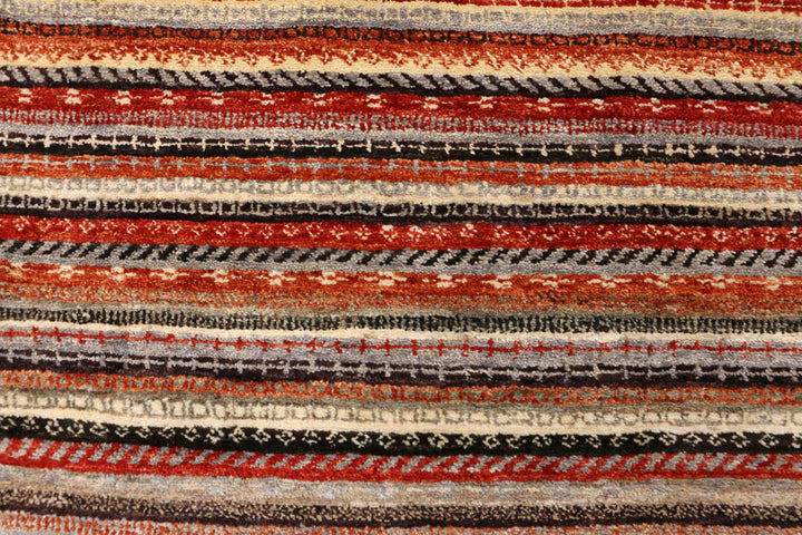 Multi Colored Gabbeh 5' 1 x 6' 9 - No. 48371 - ALRUG Rug Store