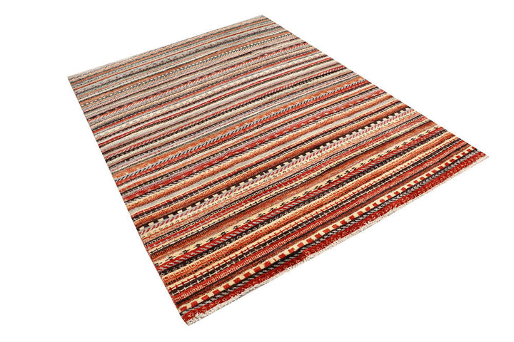 Multi Colored Gabbeh 5' 1 x 6' 9 - No. 48371 - ALRUG Rug Store
