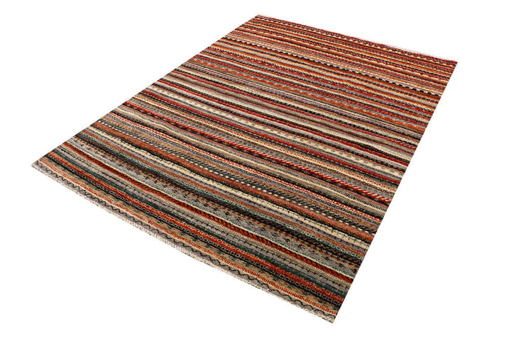 Multi Colored Gabbeh 5' 1 x 6' 9 - No. 48371 - ALRUG Rug Store