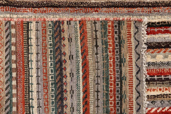 Multi Colored Gabbeh 5' 1 x 6' 9 - No. 48371 - ALRUG Rug Store
